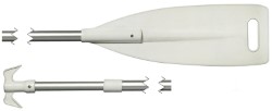 Telescopic paddle w/boat hook 90/160 cm 